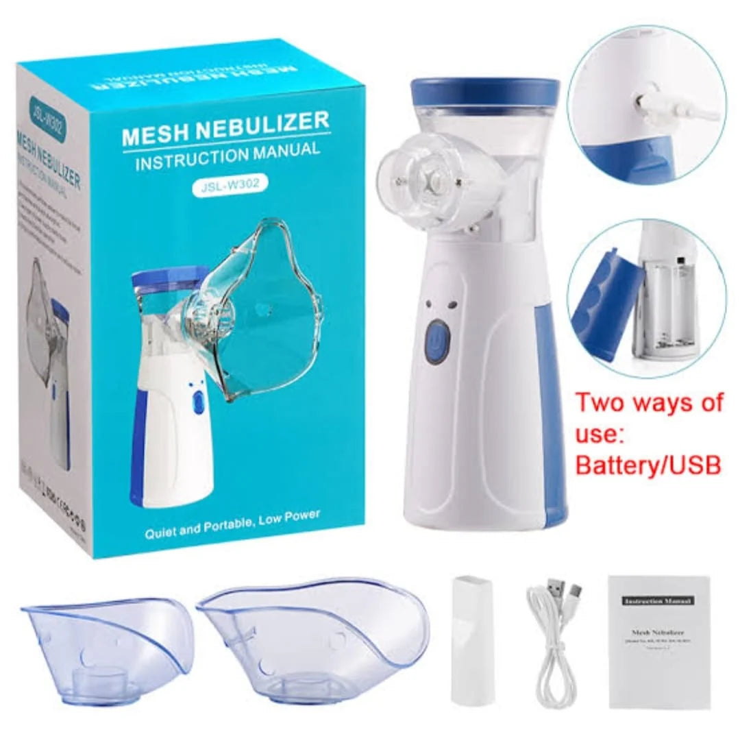 Mini Mesh Portable Nebulizer – Quiet, Compact & Easy Breathing Solution Anywhere