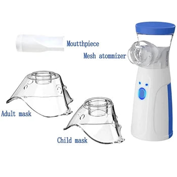 Mini Mesh Portable Nebulizer – Quiet, Compact & Easy Breathing Solution Anywhere